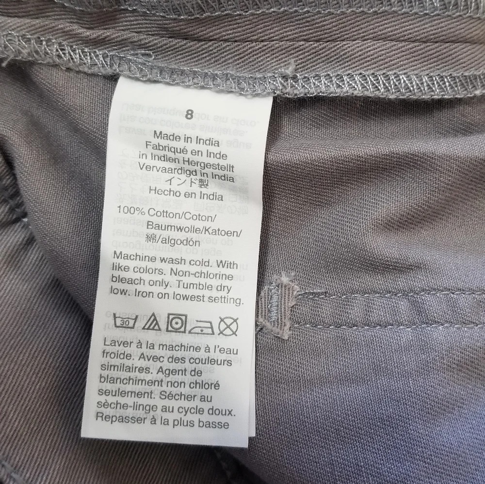 J. Crew Cropped Wide-Leg Pants in Dusty Lavender Gray